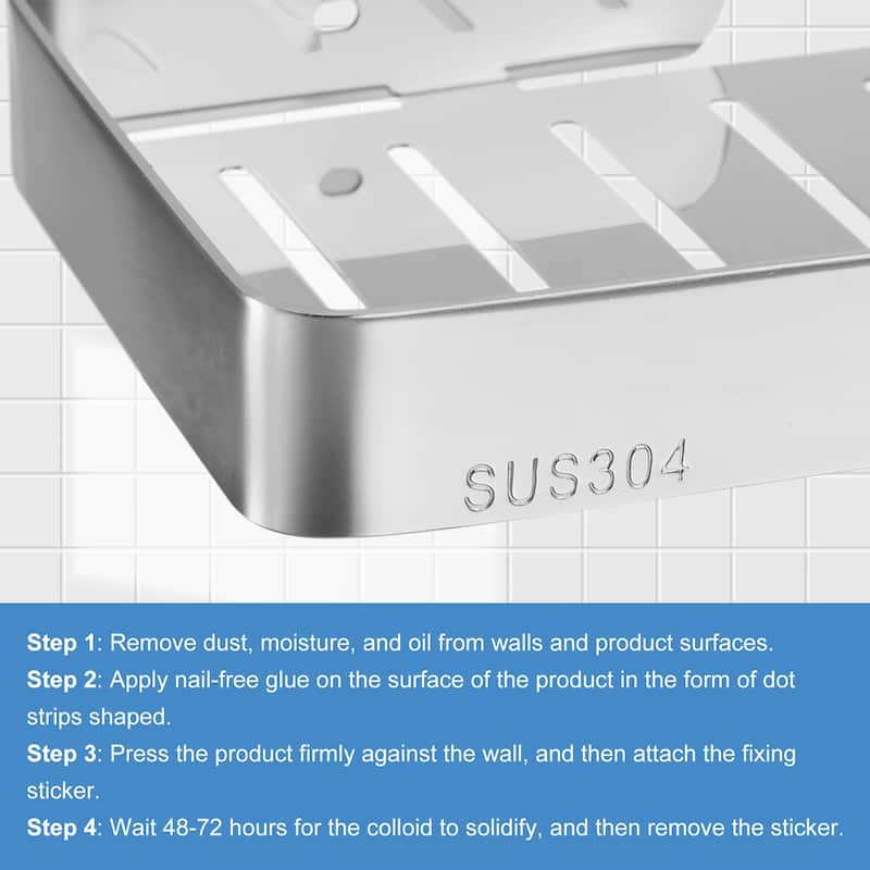 Wall Mounted Soap Dish Holder, 304 Stainless Steel Soap Tray