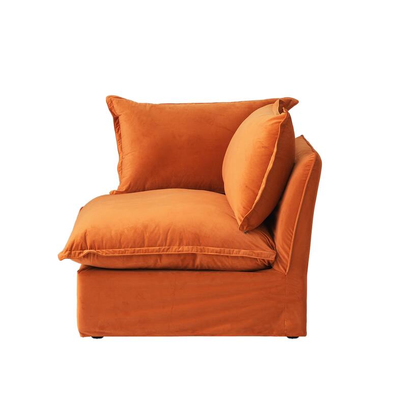 Modular Sectional Fabric Sofa,Extra Large L Shaped Couch with Reversible Chaise Modular Sectional Couch