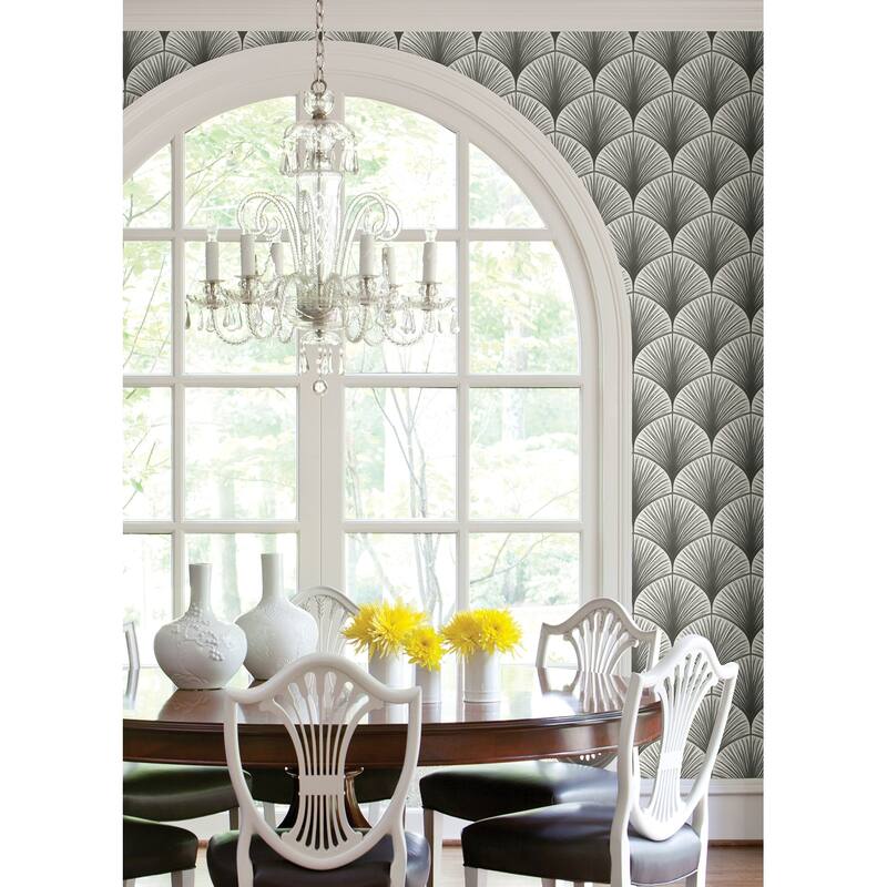 NuWallpaper Grey Amari Peel and Stick Wallpaper