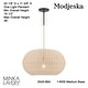 preview thumbnail 7 of 8, Minka Lavery 3545 Modjeska 1 Light 21" Wide Pendant with Natural