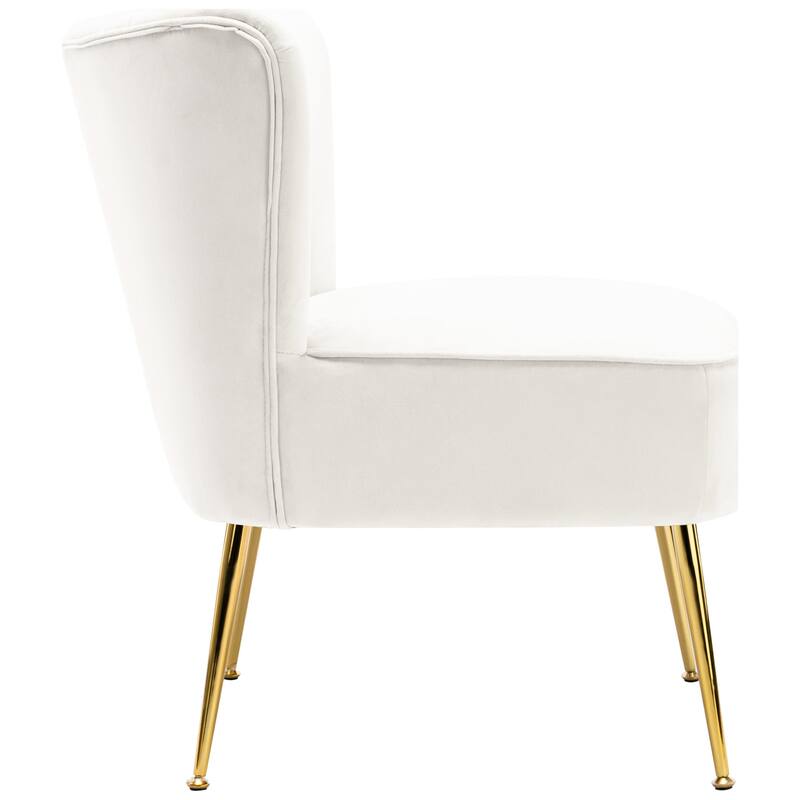 Farrah Upholstered Velvet Polyester Living Room Set With 22 inch Accent Chairs (3-Piece)