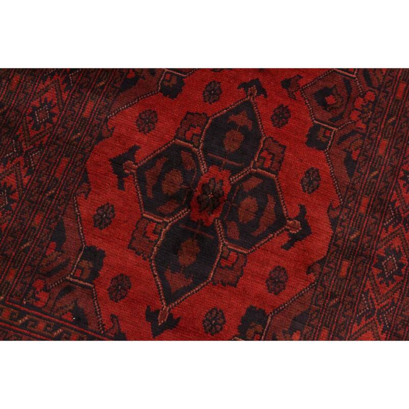 Tribal Biljik Khal Mohammadi Hugo Red/Black Runner - 2'10'' x 9'10''