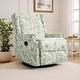 preview thumbnail 22 of 102, 29'' W Pattern Floral Swivel Manual Push Back Recliner Glider Chair