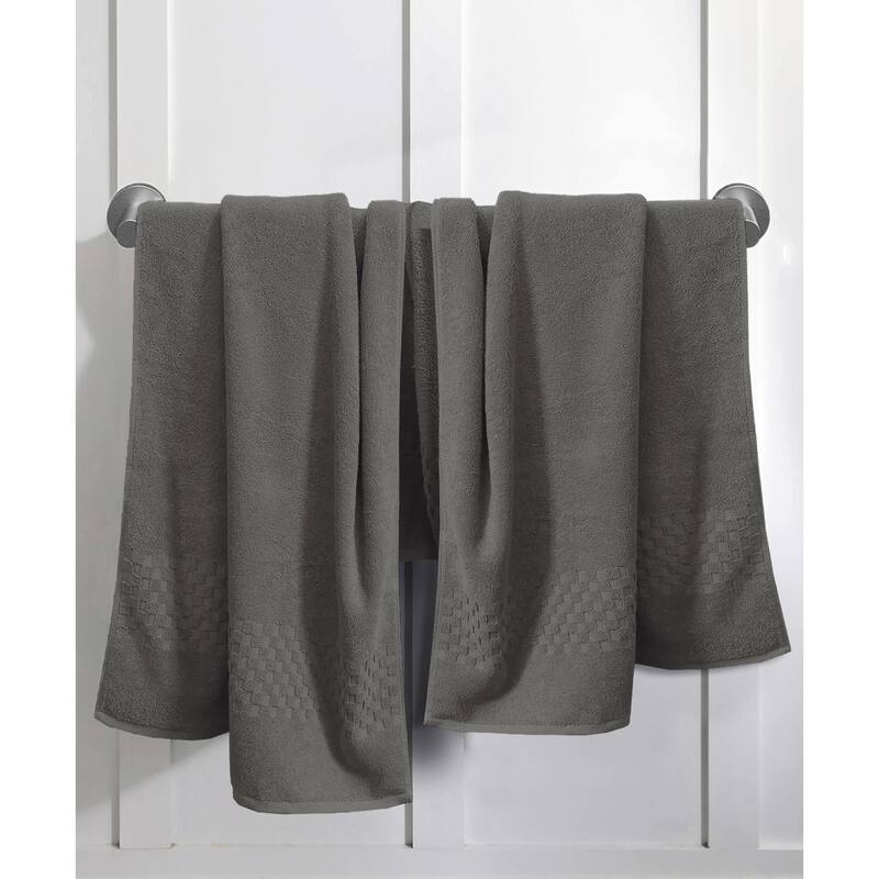 Feather and Stitch NY 650 GSM Premium Cotton 6 Piece Towel Set Super Absorbent Quick Dry Spa Quality