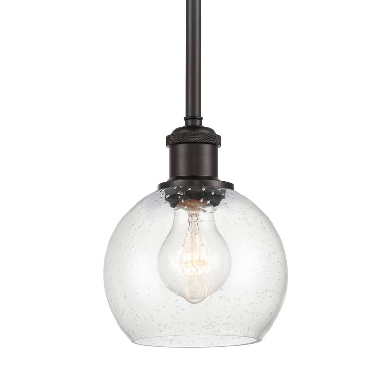 Innovations Lighting 516-1S-8-6 Athens Pendant Athens 6" Wide Mini - Oil Rubbed Bronze / Seedy