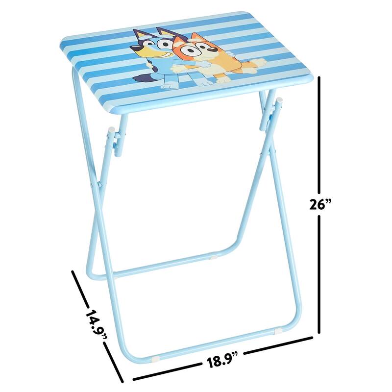 Bluey Folding Tray Table,Portable Snack & Laptop Table