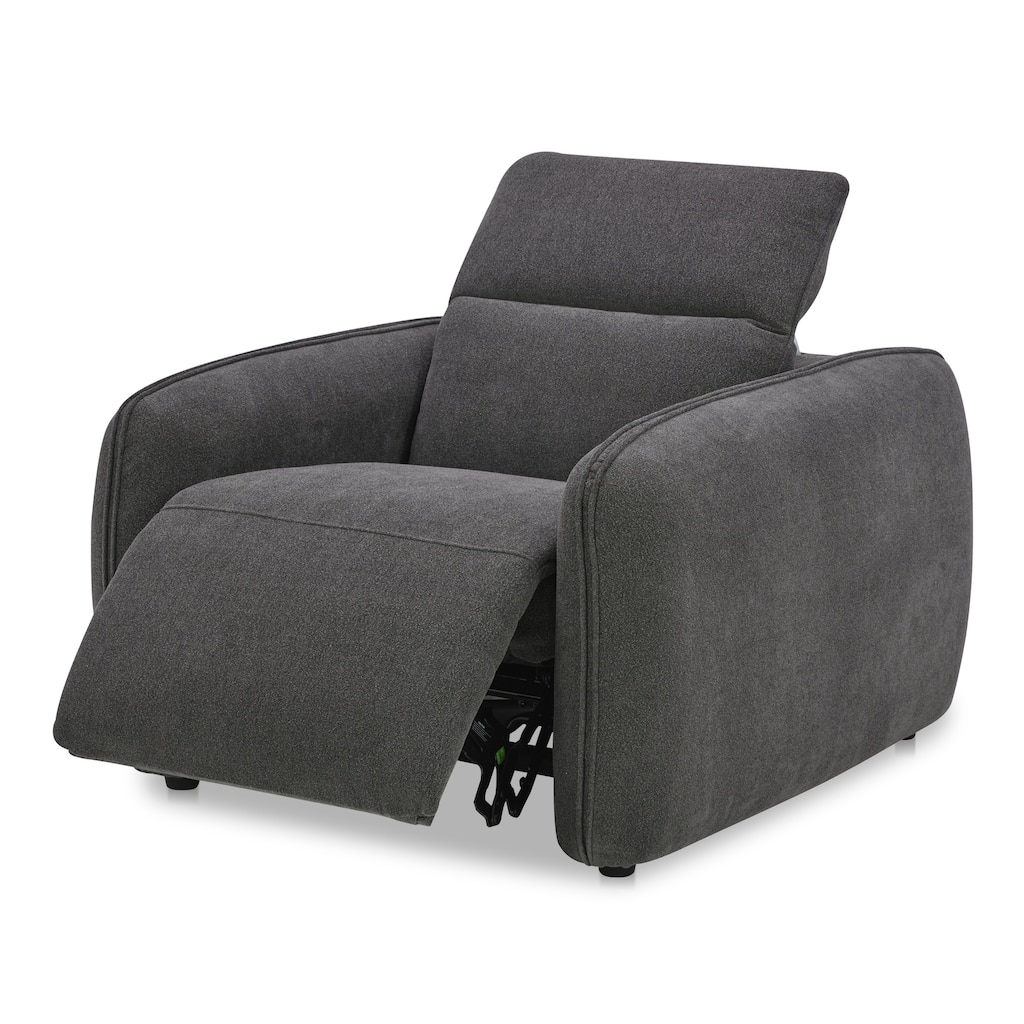 NADAAL STUDIOS Yarrow, Power Recliner Chair, Polyester Upholstery, High-Density Foam Cushions, Dusk Grey