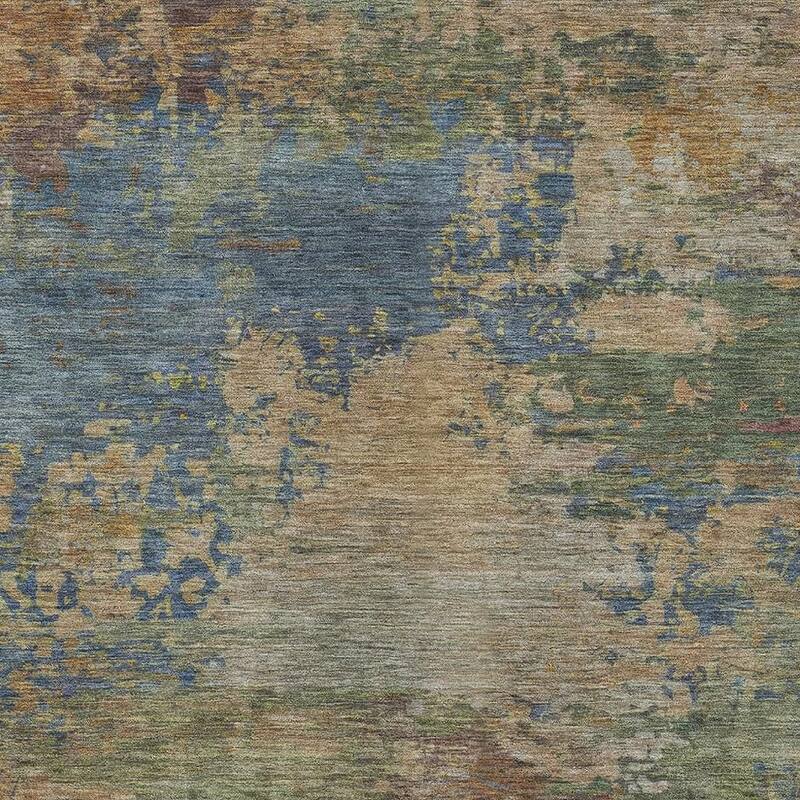 HomeRoots Abstract Transitional Rectangle Outdoor Rug - 5' X 8'