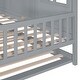 preview thumbnail 12 of 20, Full Size Wood House Bed With Twin Size Trundle