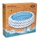 preview thumbnail 2 of 3, Rae Dunn: Hello Summer Aqua Poka Dots -46" Mini Pool, CocoNut Float, Outdoor Inflatable Water Kiddie Pool, Kids Ages 5+ - Multi