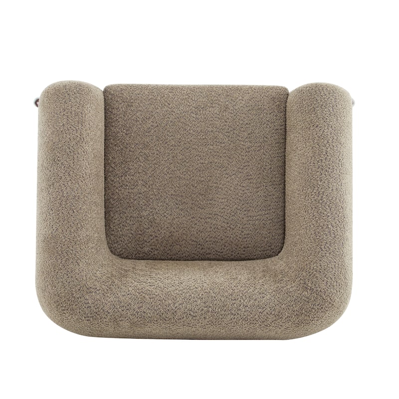 Tina Modern Upholstered Boucle Arm Club Chair by Christopher Knight Home