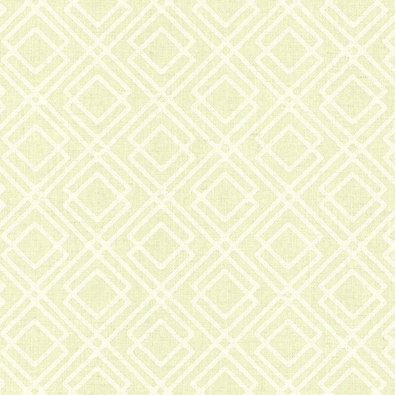 Brewster Lattice Green Milly Wallpaper - 20.5in x 396in x 0.025in