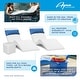 preview thumbnail 4 of 22, Aqua Outdoors inPool Chaise Set-Two Chaises-Two Pillows-One Small in Pool Side Table - ledges up to 9"in Deep