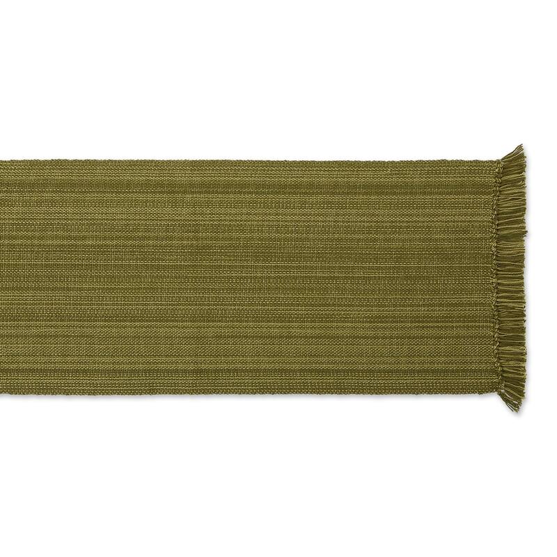 DII Variegated Taupe Fringe Table Runner 13x72