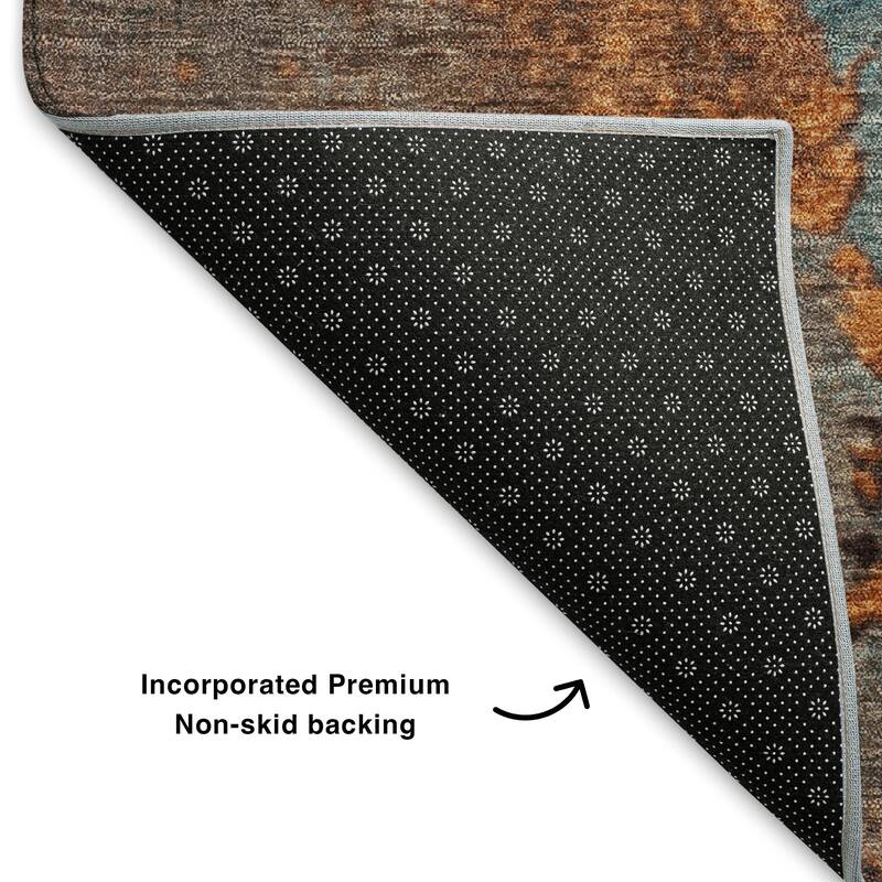 Premium Washable Super Soft Abstract Chic Mayfield Rug