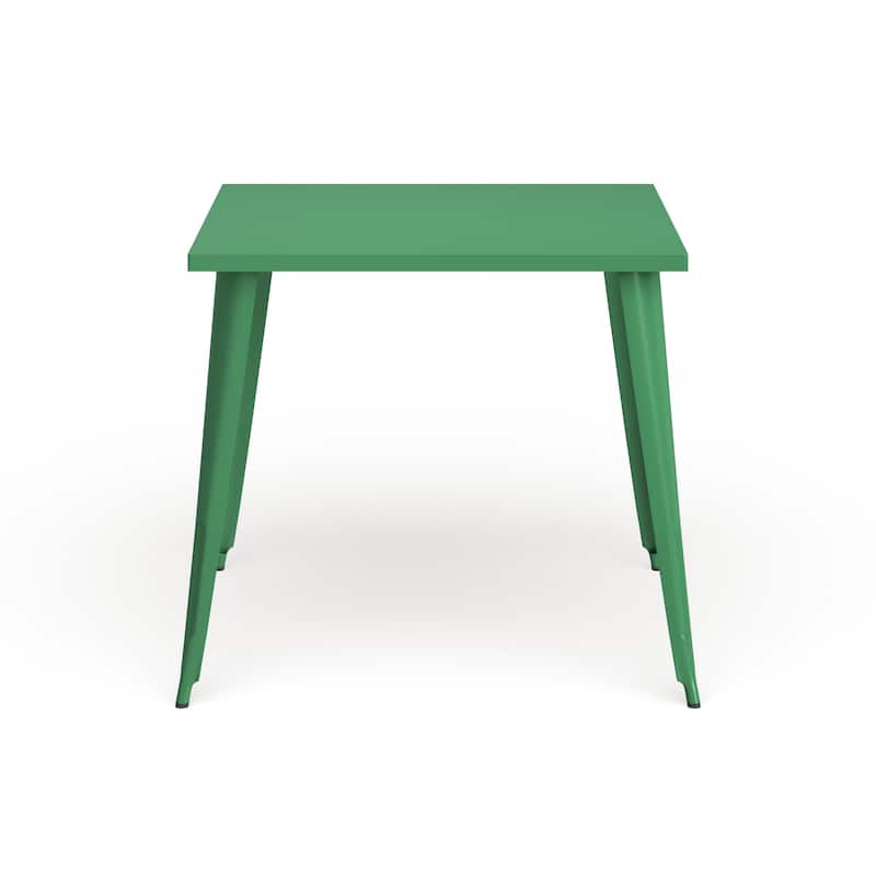 35.5'' Square Metal Indoor-Outdoor Table - 35.5"W x 35.5"D x 29.75"H