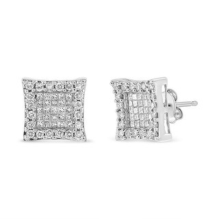 10k Yellow and White Two Tone Gold Heart Shape Pave Set Round Diamond Small Stud Earrings .05 cttw 10k Yellow and White Two Tone Gold Heart Shape Pave Set Round Diamond Small Stud Earrings .05 cttw