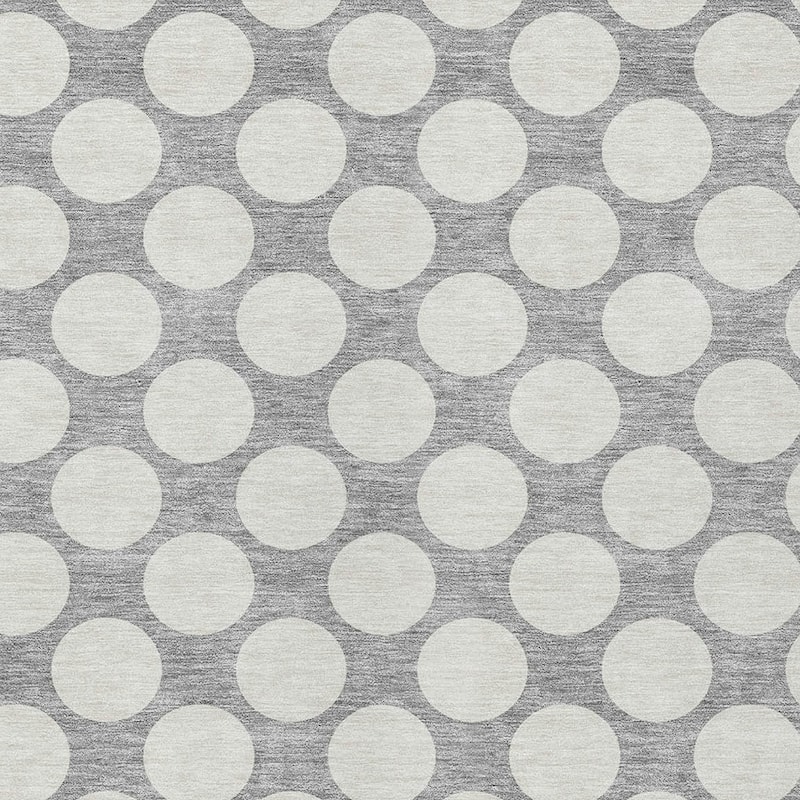 HomeRoots Polka Dot Transitional Rectangle Outdoor Rug
