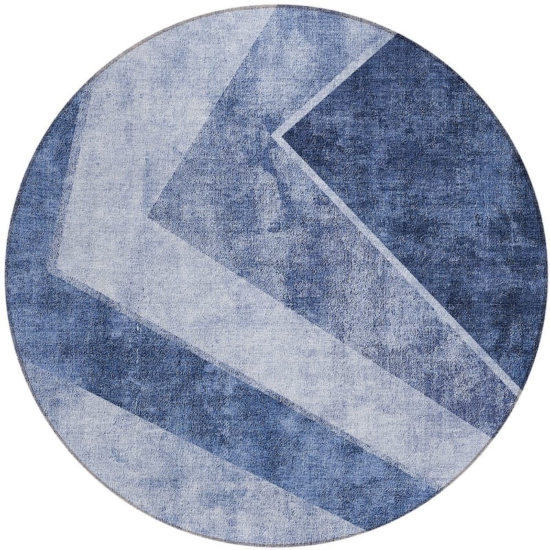 HomeRoots Geometric Transitional Rectangle Outdoor Rug