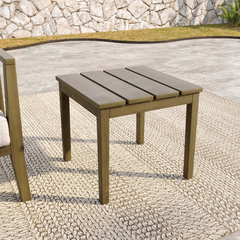 Outdoor Patio Teak Wood Side Table Coffee Table