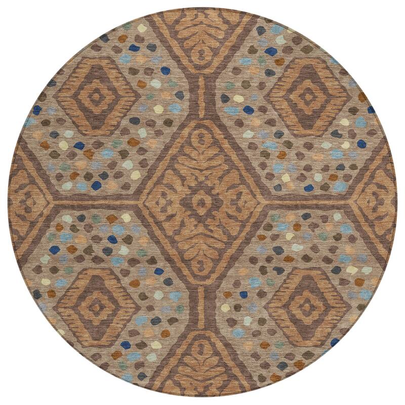 Machine Washable Indoor/ Outdoor Global Nipsey Chantille Rug