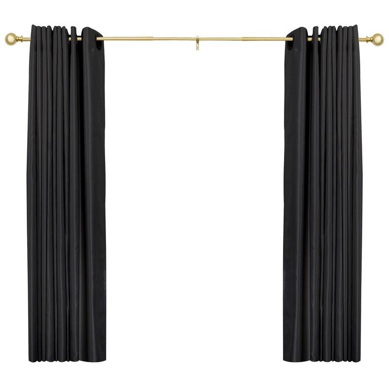 UTOPIA ALLEY 3/4 Inch Curtain Rod - Curtain Rods For Windows, Adjustable Drapery Rod