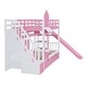preview thumbnail 11 of 17, Twin over Twin Bunk Bed With 2 Drawers,3 Shelves and Slide,Sturdy Frame