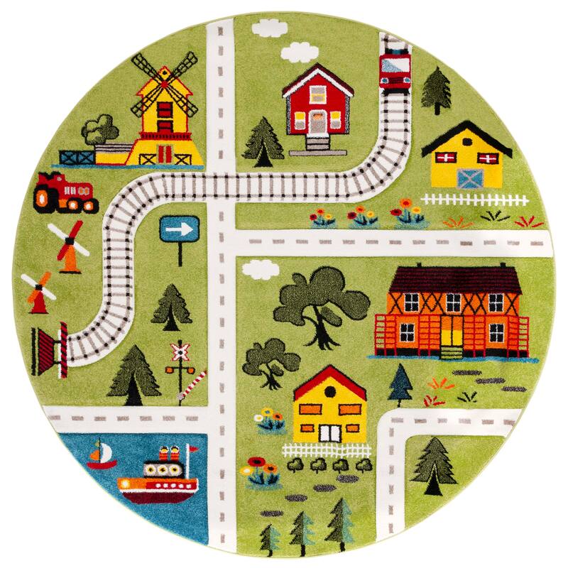 SAFAVIEH Carousel Kids Helmgard Transitional Rug