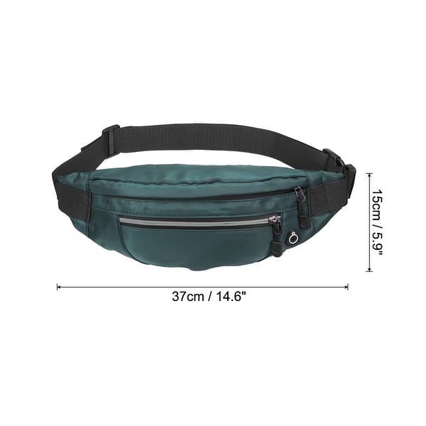 slide 2 of 7, Fanny Pack, Waterproof Crossbody Waist Bag for Traveling Hiking Green