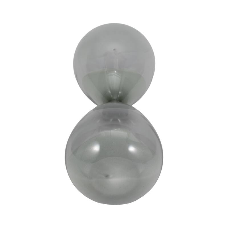 Modern Glass Hourglass Sculpture - Home Decor