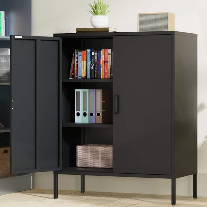 Versatile Metal Storage Cabinet for Various Spaces and Demands