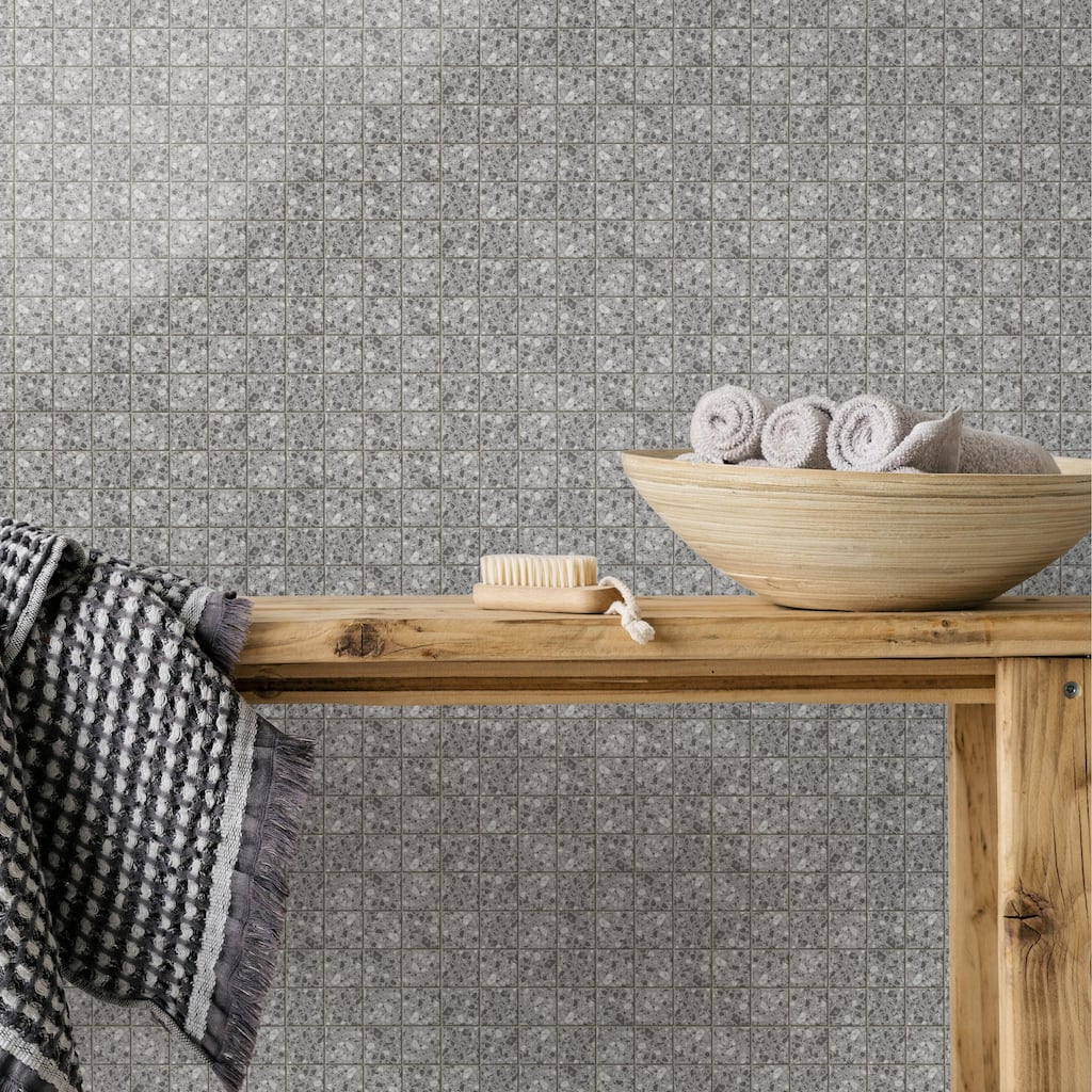Merola Tile Riviera Taco Nero 1-5/8" x 1-5/8" Porcelain Floor and Wall Tile - Case (25 Tiles)