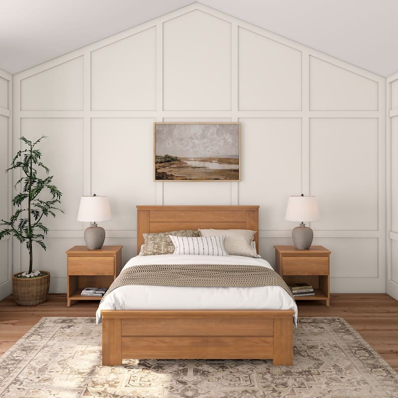 Plank and Beam Farmhouse Full Bed with Panel Headboard