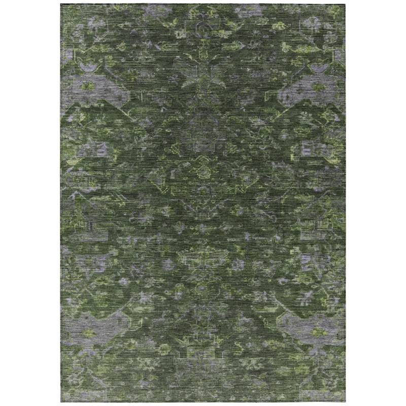 Machine Washable Indoor/ Outdoor Traditional Chelsea Chantille Rug