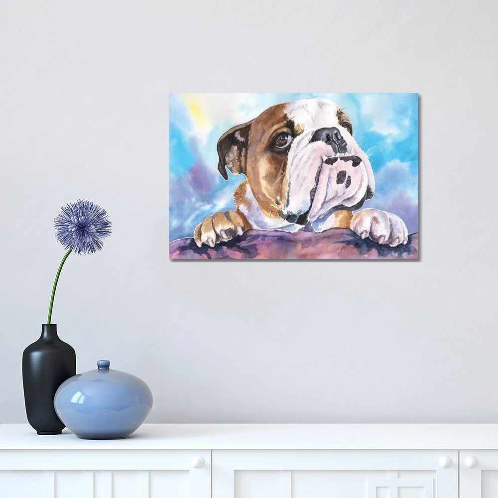 iCanvas "English Bulldog V" by George Dyachenko Canvas Print