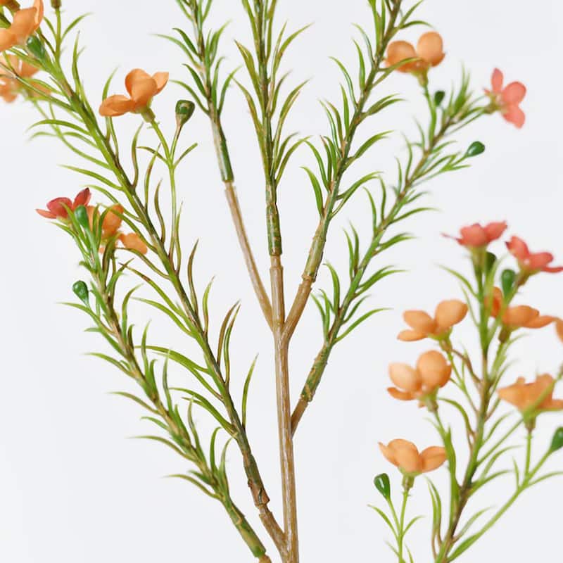 Silk Decorative Artificial Wax flower(Pack of 1 Branch)