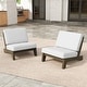 preview thumbnail 128 of 130, Outdoor Teak Patio Furniture 2 Club Chairs Loveseat Table
