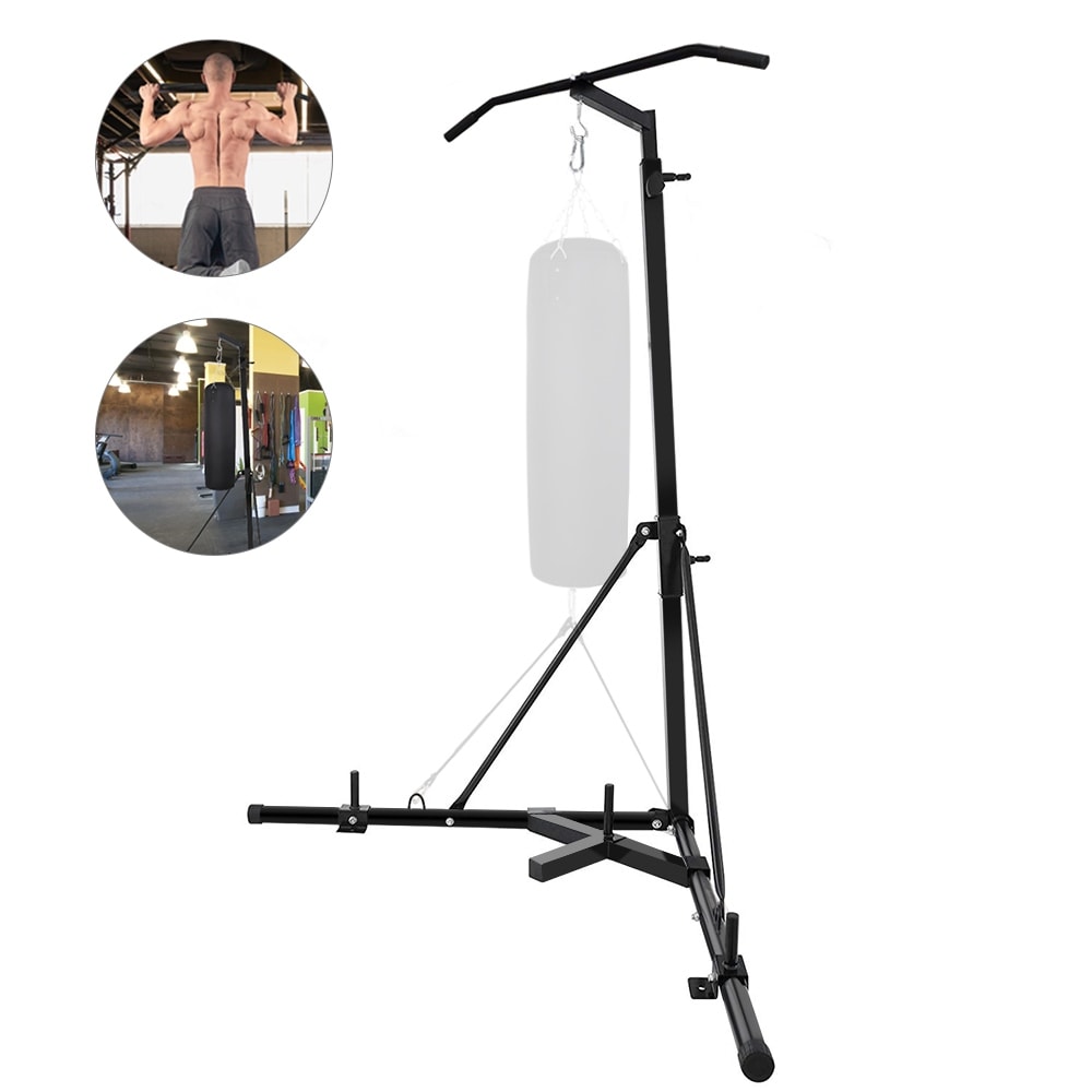 Boxing Punch Bag Stand Folding Height Adjustable Free Standing Boxing Bag Stand 