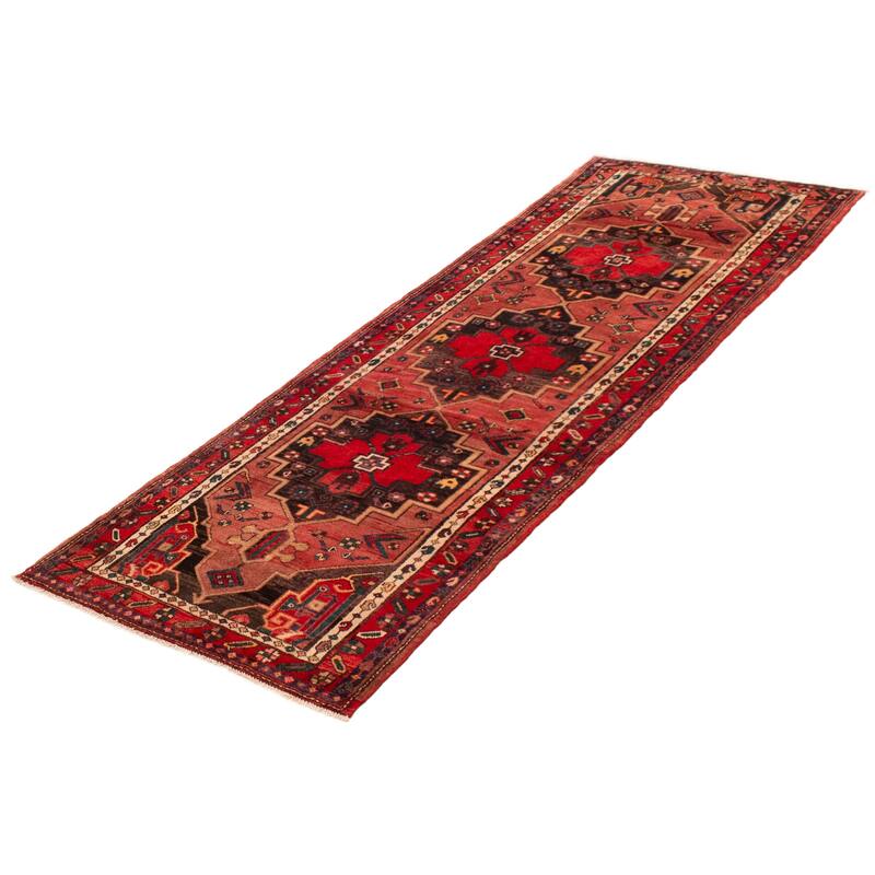 ECARPETGALLERY Hand-knotted Anadol Copper Wool Rug - 3'7 x 10'2