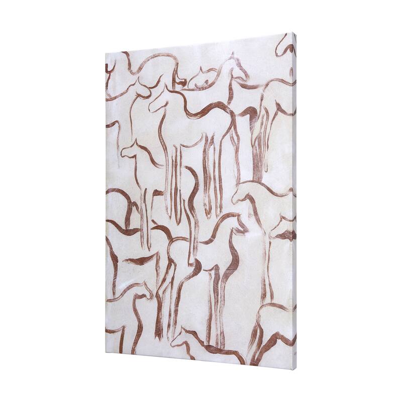 Horse Herd III (40 x 60) Canvas Art Print