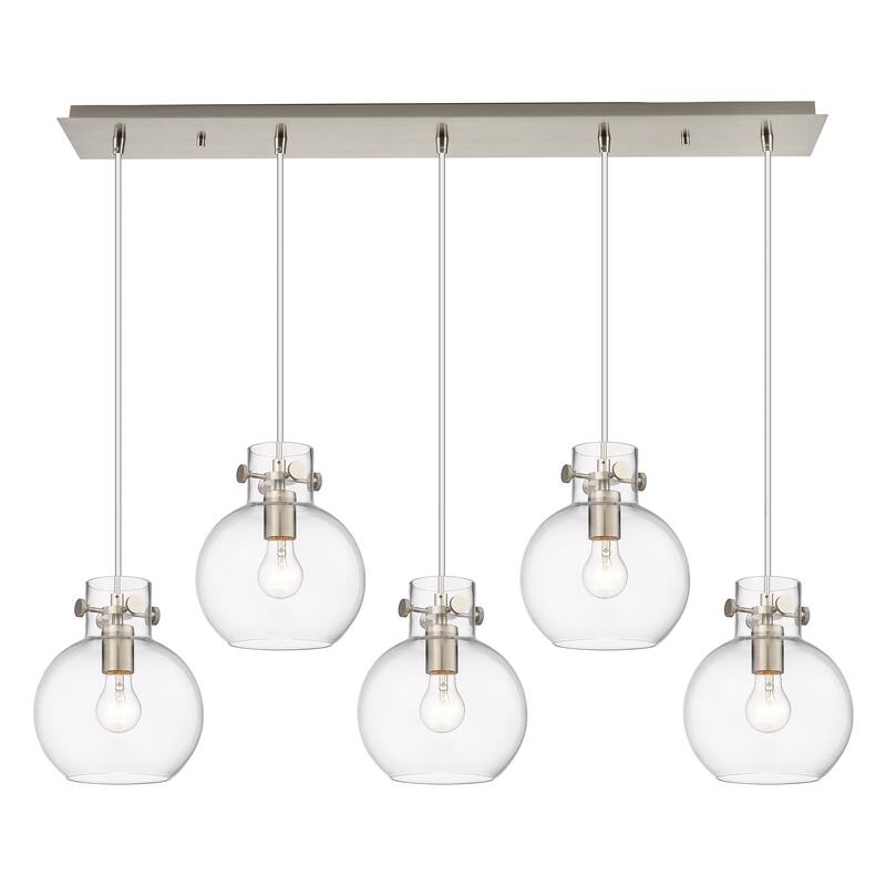 Innovations Lighting Newton Sphere - 5 Light 8" Cord Hung Linear Pendant