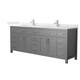 Option Dark Gray / Giotto Quartz Top / Brushed Nickel