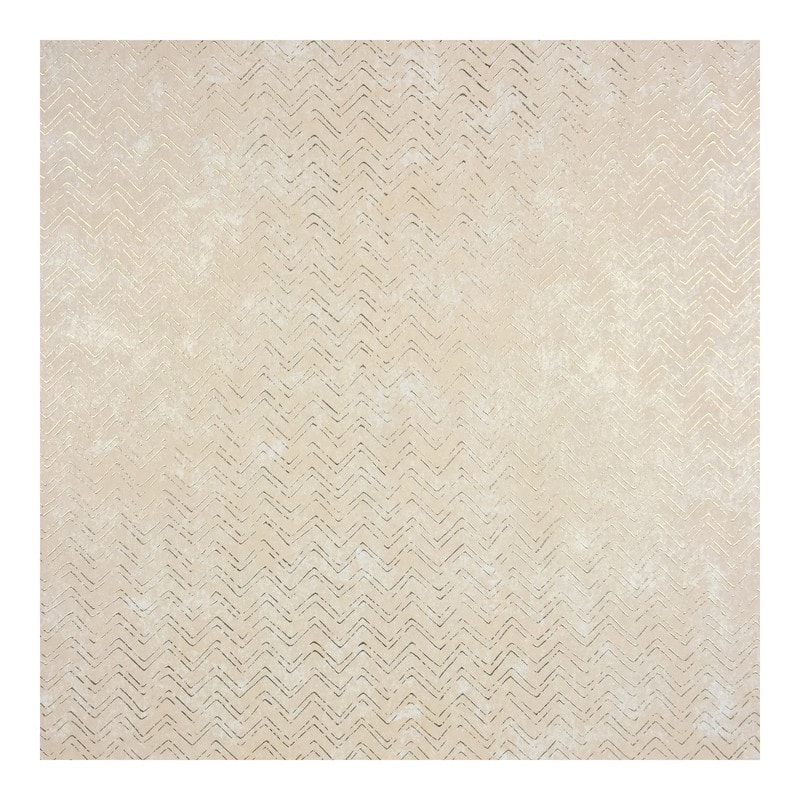 Brewster Luna Copper Distressed Chevron Wallpaper - 27.5 x 396 x 0.025