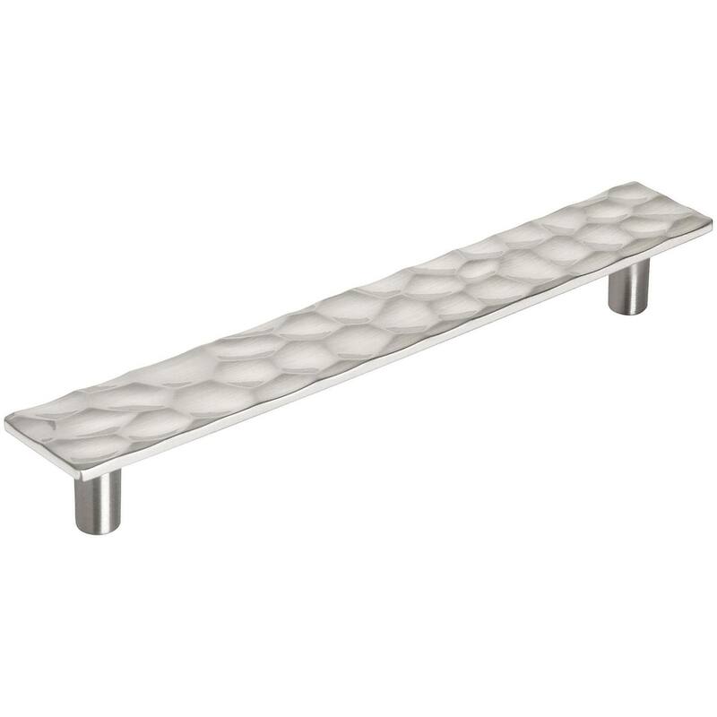 Amerock Kamari 6-5/16 Inch Center to Center Bar Cabinet Pull - Satin Nickel