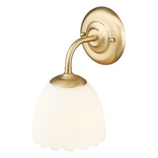 Golden Lighting Dorinda 1-light Wall Sconce in Matte Black