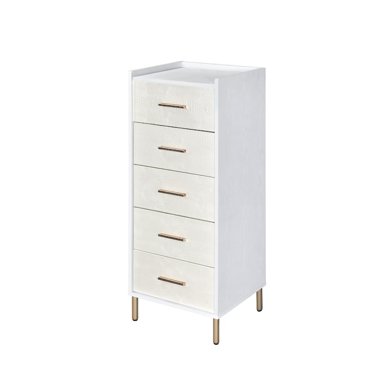 Modern Jewelry Armoire, Fre-standing Jewelry Armoire with Mirror - Bed ...