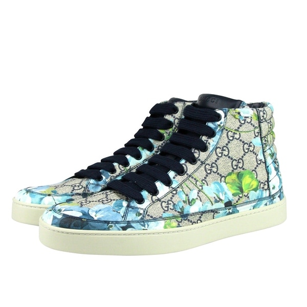 gucci floral high top sneakers
