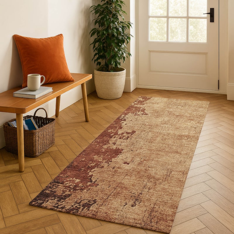 Premium Washable Super Soft Mayfield Rug - Tan - 2'3" x 7'6"