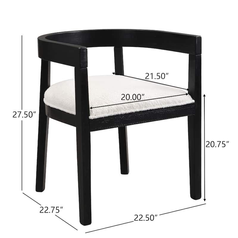Zevrin 7pc Dining Set with Cushioned Seats, Rubberwood by Christopher Knight Home