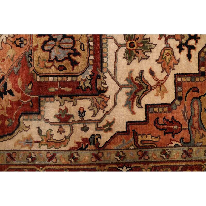 ECARPETGALLERY Hand-knotted Jules Sultane Ivory Wool Rug - 5'9 x 8'8